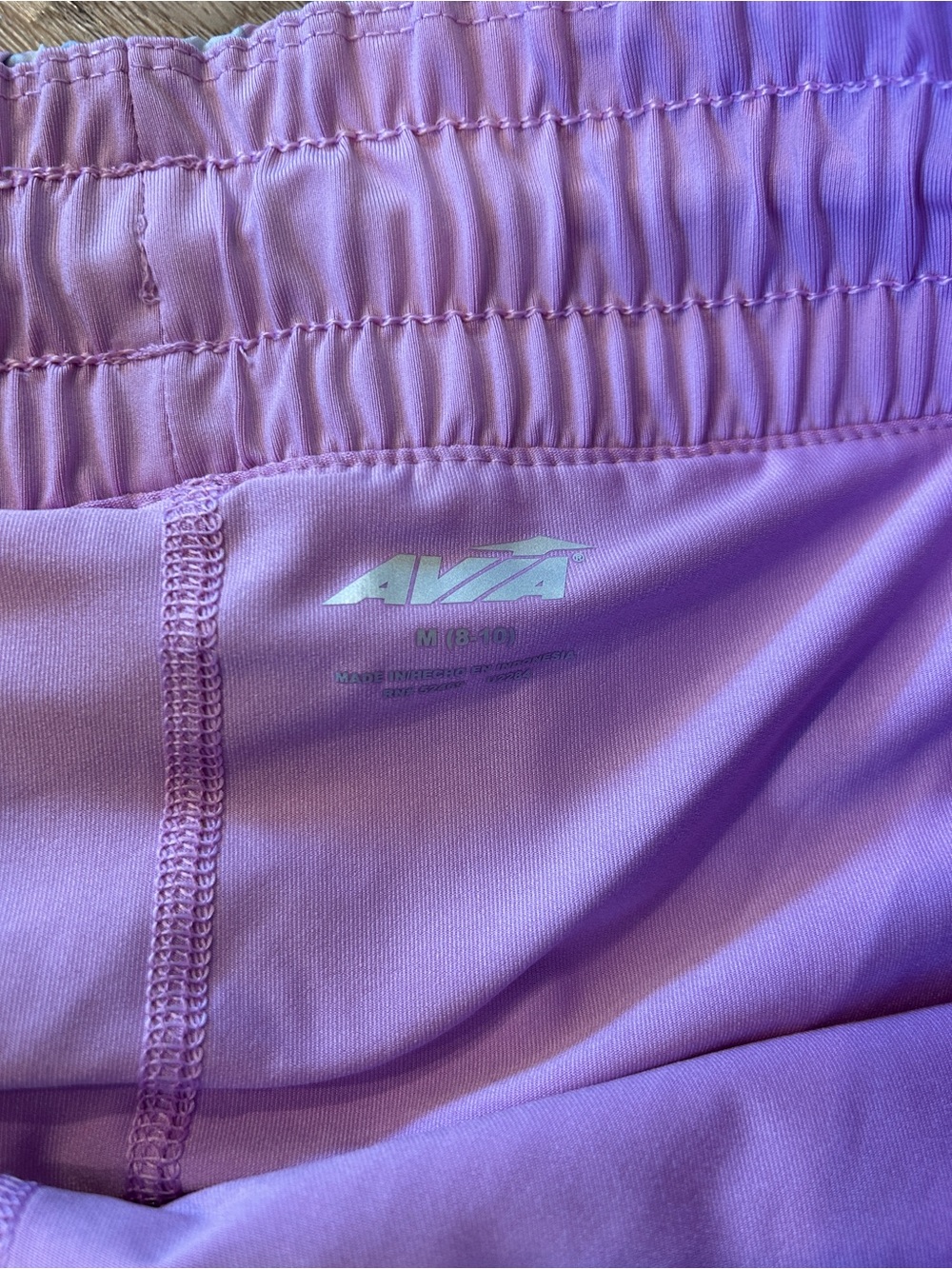 Avia Pastel Purple Camo Women’s Athletic Shorts m(8-10) - Picture 4 of 5